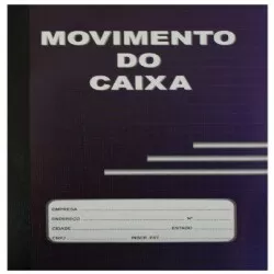 Livro movimento caixa pequeno capa mole com 100 folhas São Domingos