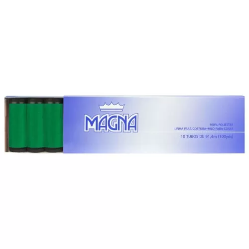 Linha retroz verde folha ref 1241 com 10 unidades Magna corrente