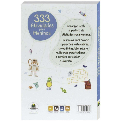 Livro educativo para Meninos com 365 atividades TodoLivro