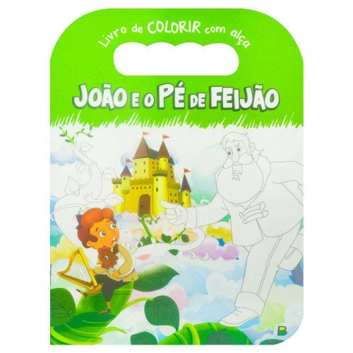 Livro para colorir com alça João e o Pé De Feijão com 16 páginas TodoLivro