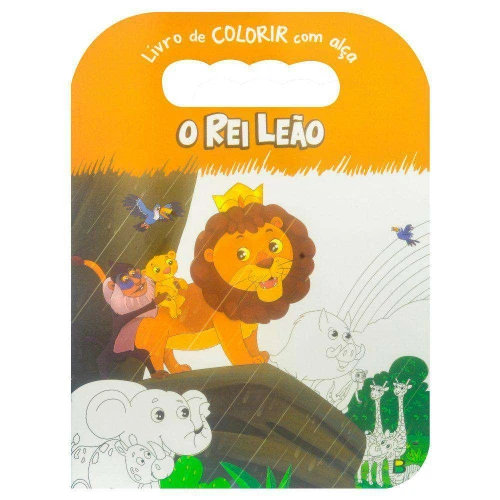 Livro para colorir com alça O Rei Leão com 16 páginas TodoLivro