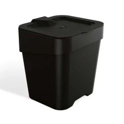 Lixeira de pia 2,5L slim preto Uz.Utilidades