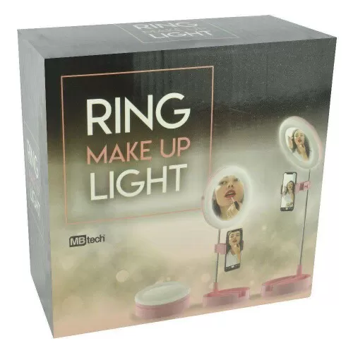 Luminária refletor fotografias ring light com base led usb MBtech