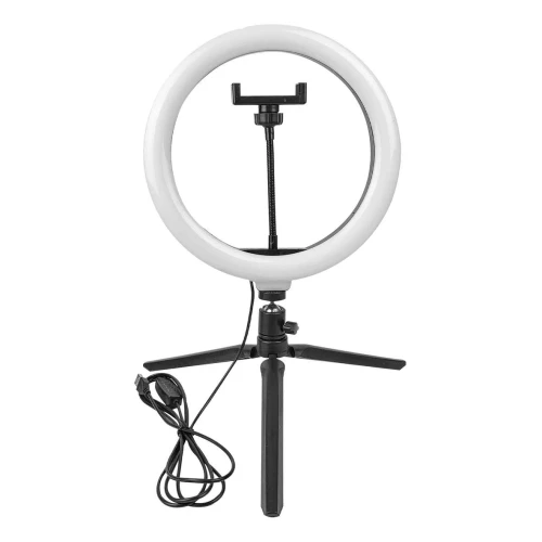 Luminária refletor para fotografias ring light led 26cm 123Útil