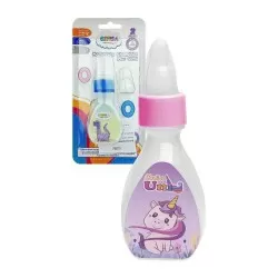 Mamadeira chuquinha 40ml decorada rosa/azul Cefisa