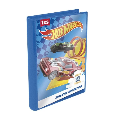 Maleta de pintura com 24 peças Hot Wheels Tris