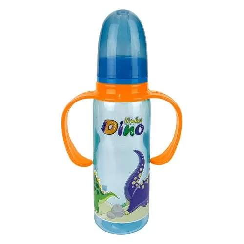 Mamadeira 240ml com alça dinossauro Cefisa