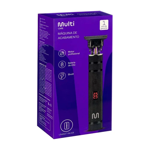 Máquina cortadora de cabelo 3w bivolt retrô EB101 Multilaser