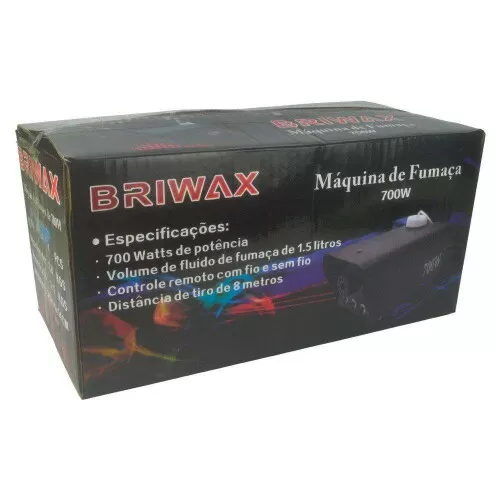 Máquina de fumaça 700W com controle remoto 220V Briwax