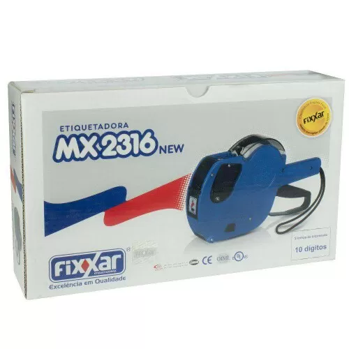 Máquina etiquetadora com 02 cabeçotes MX-2316 Fixxar