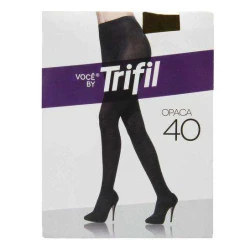 Meia calça fio 40 grande marrom café Trifil