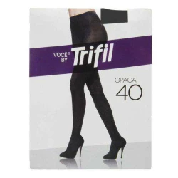 Meia calça fio 40 extra grande preto Trifil