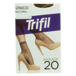 Meia fina soquete natural Trifil