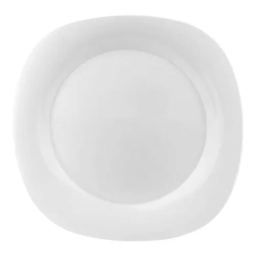 Melamina prato de sobremesa 20cm quadrado branco