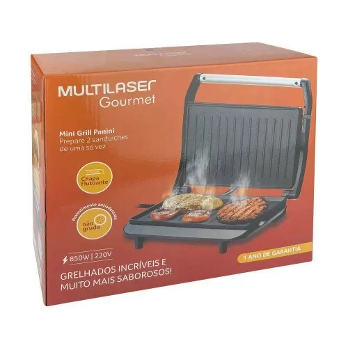 Mini grill panini gourmet 850w/220v Multilaser