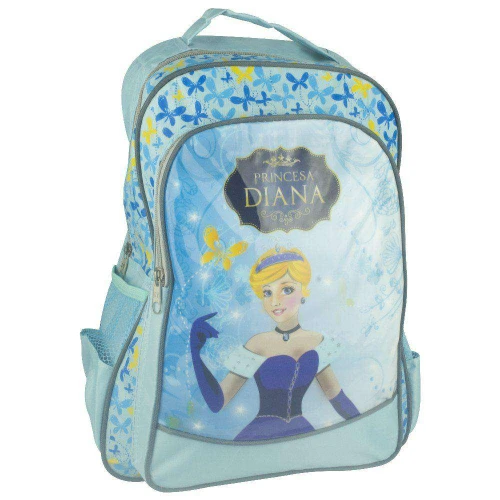 Mochila infantil feminina princesa diana 42cm Novo Século