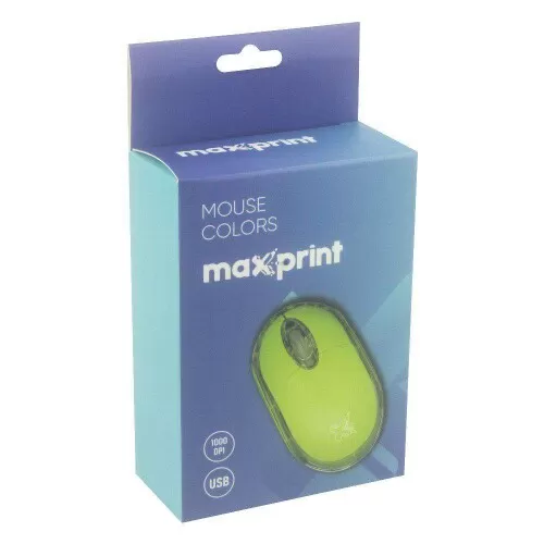 Mouse óptico usb verde Maxprint