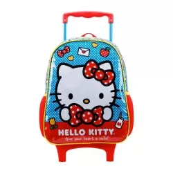 Mochila com rodinha Hello Kitty N14 40x28cm