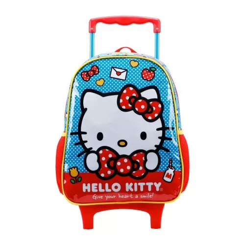 Mochila com rodinha Hello Kitty N14 40x28cm