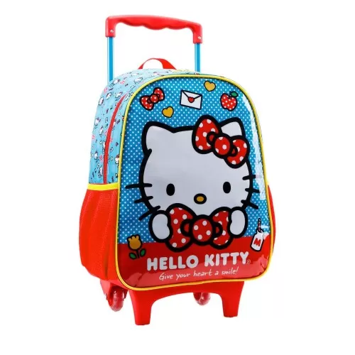 Mochila com rodinha Hello Kitty N14 40x28cm