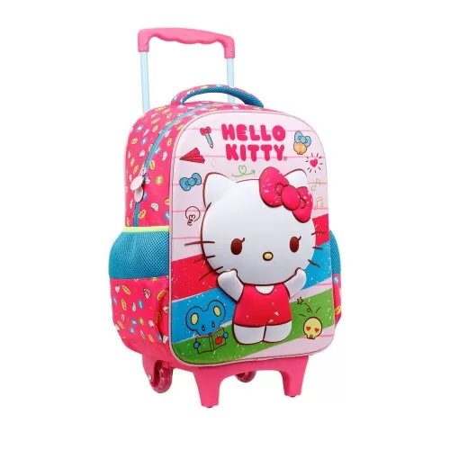 Mochila com rodinha Hello Kitty N16 44x33cm