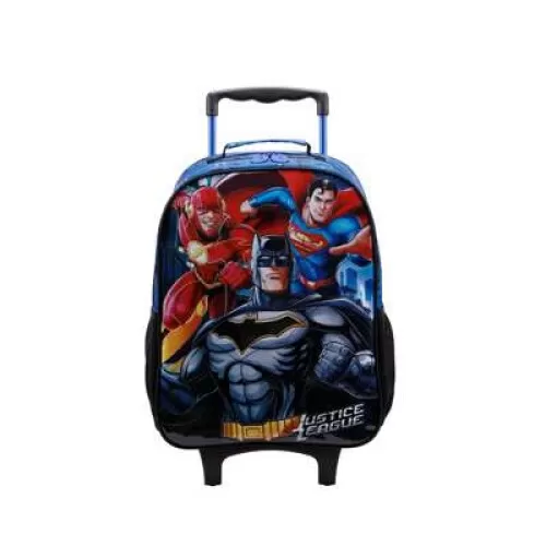 Mochila com rodinha Liga da Justiça N14 40x28cm