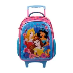 Mochila com rodinha Princesas Disney N14 40x28cm