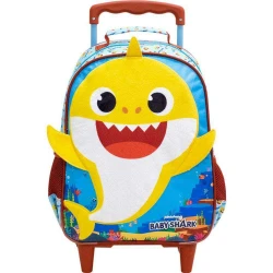 Mochila com rodinha baby shark plush 14