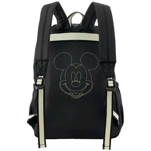 Mochila feminina Mickey mouse preta 46x38cm Xeryus