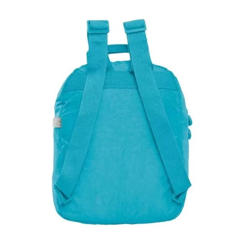 Mochila feminina Trendy azul claro 36x32cm