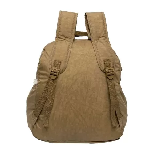 Mochila feminina Trendy caqui 42x34cm