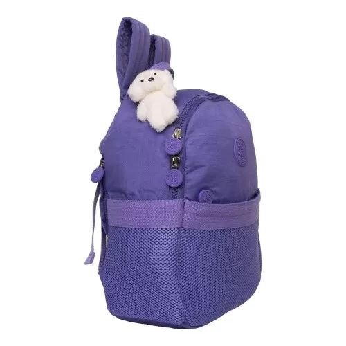 Mochila feminina Trendy lilás 36x32cm