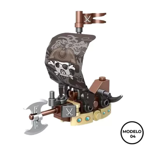 Monte e brinque mini navio pirata 99 Toys