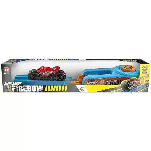 Moto mini com lançador Firebow 37cm Bs Toys