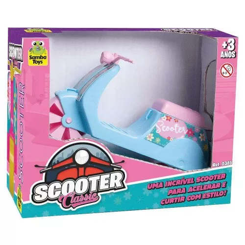 Moto plástica scooter classic meninas Samba Toys