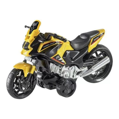 Moto super Fire Light com fricção 36cm Bs Toys