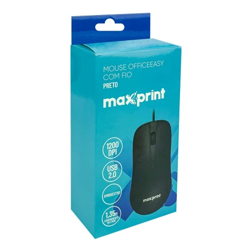 Mouse óptico usb officeeasy preto Maxprint