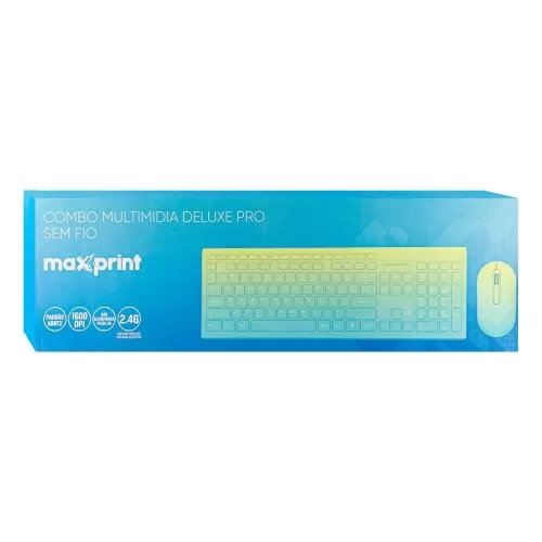 Mouse + teclado usb kit delux pro sem fio Maxprint