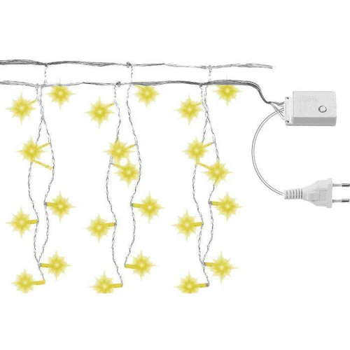 Natal pisca pisca cascata com 100 lâmpadas led branco quente 1,9mt Newway