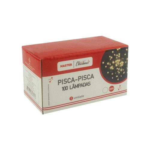 Natal pisca pisca micro com 100 lâmpadas branco 8 funções 3,5mt Rio Master