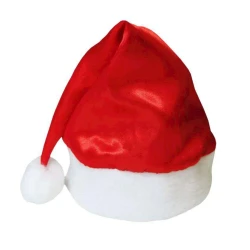 Natal gorro de cetim liso 37x30cm