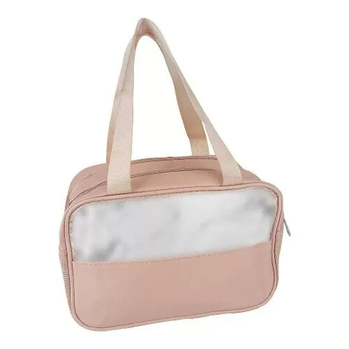 Necessaire lona 26x16cm sortida com 02 zíperes Amigold