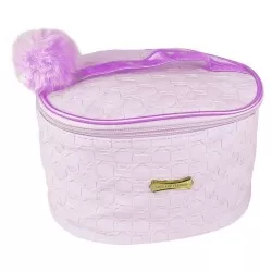 Necessaire frasqueira com pompom 12x19cm Interponte