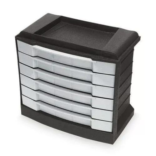 Organizador para ferramentas com 06 gavetas 29x26x1cm Arqplast