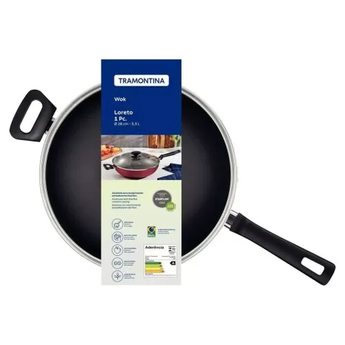 Panela wok antiaderente 28CM Loreto Tramontina