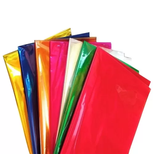 Papel celofane liso 70cmX85cm blister sortido