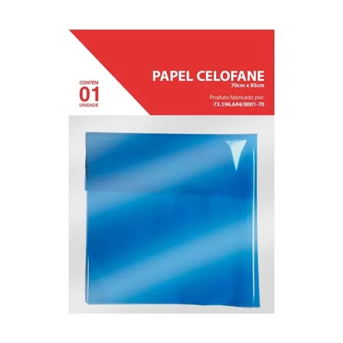 Papel celofane liso 70cmX85cm blister sortido