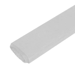 Papel crepom liso branco 48cm x 2 metros