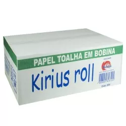 Papel toalha rolo 20cm x 200mt branco caixa com 06 unidades Bello