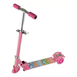 Patinete radical infantil com luz azul ou rosa Dutetoys